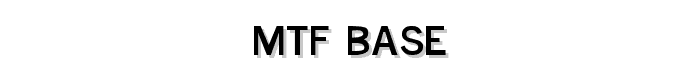 MTF Base font
